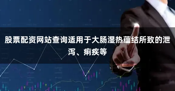 股票配资网站查询适用于大肠湿热蕴结所致的泄泻、痢疾等